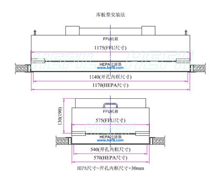 EFU超薄设备风机过滤单元框体结构