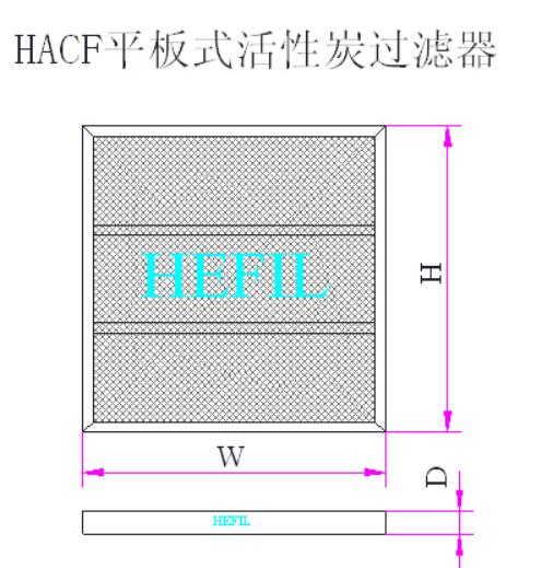 HACF平板式活性炭空气过滤器框体结构